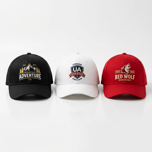 Gorras con bordado personalizado y diseño digital de alta calidad
